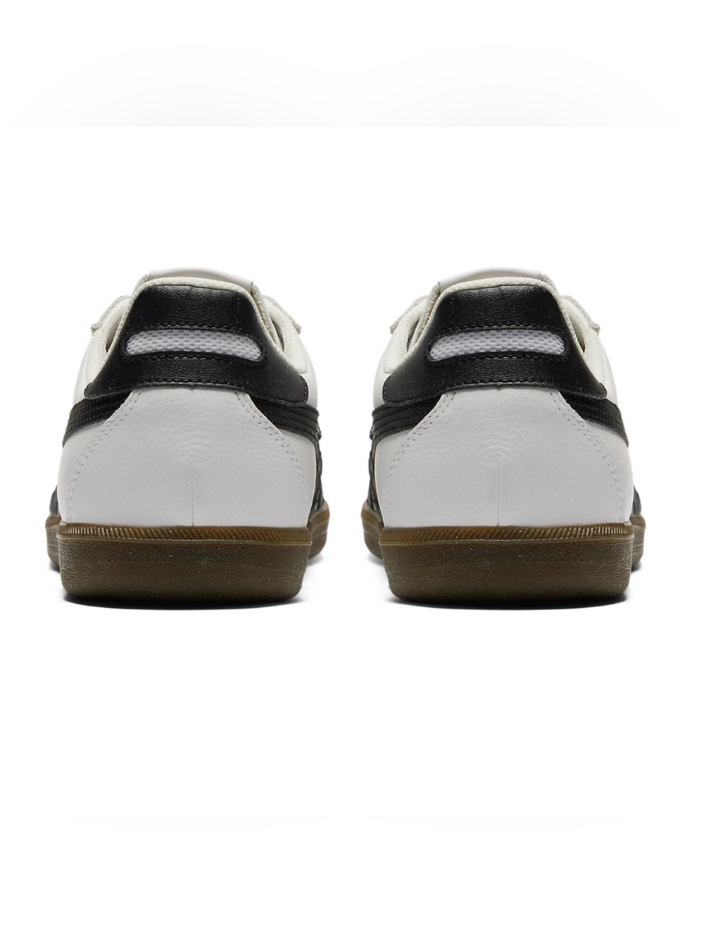 Onitsuka Tiger by Asics White Leather Sneakers with Black Stripes - Picture 4 of 15